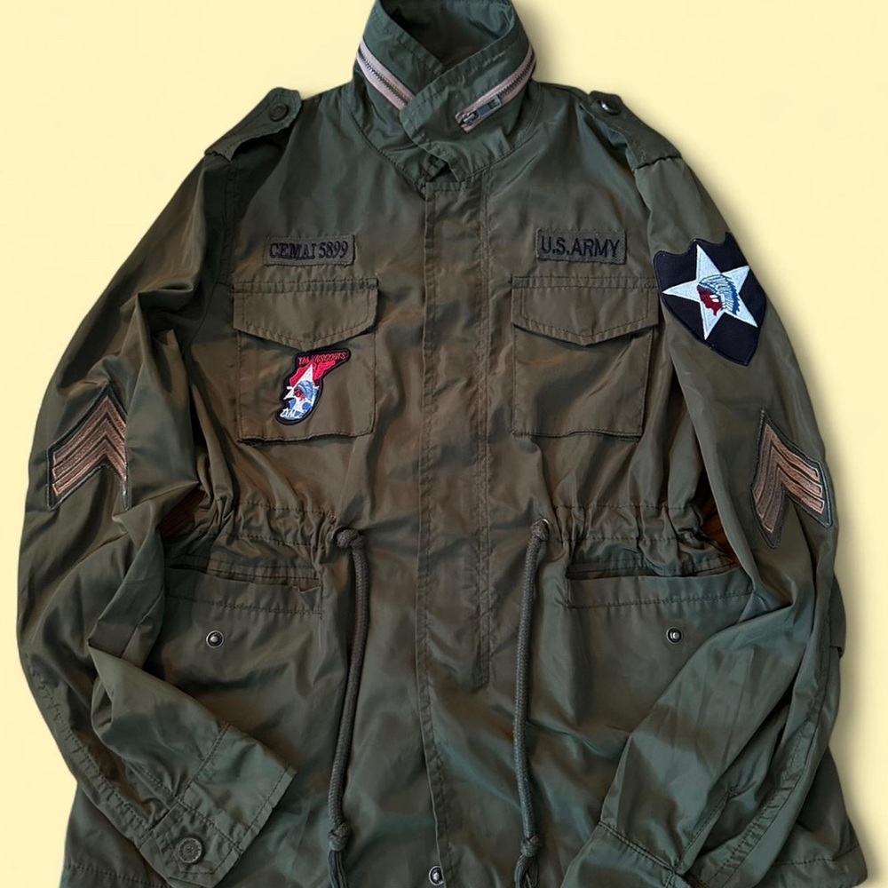 Women’s Daysie Denim Green Military Jacket